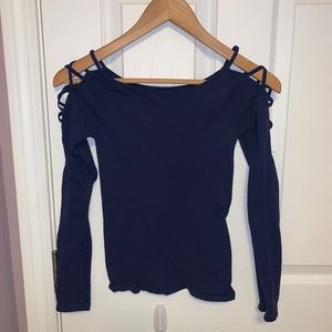 Intimately Free People: Long sleeve cross arm top